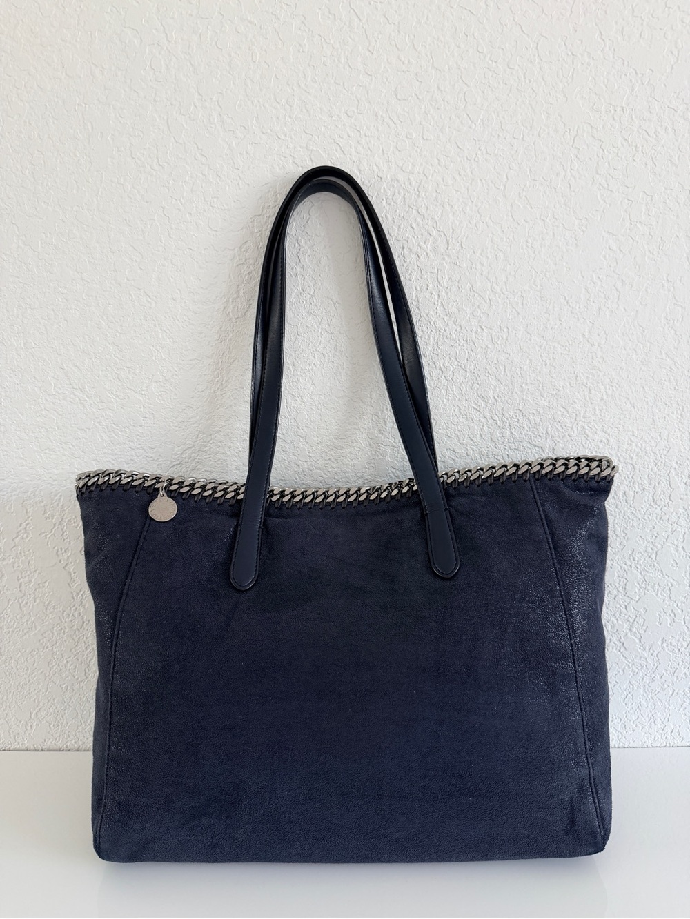 stella mccartney navy tote Bag
